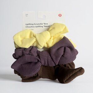 🎀 Lululemon Uplifting Scrunchie Bows - 3 Pack - NEW with Tags 💖
